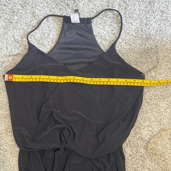 Glow Passion Black‎ Halter Style Spaghetti Strap Blouson Jumpsuit Large - Picture 7 of 7